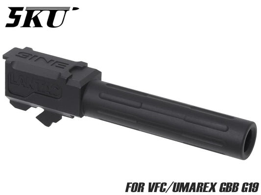 5KU Lantacタイプ 9INE アルミCNC アウターバレル for VFC G19【ゆうパケット可】