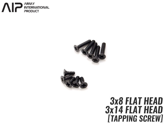 AIP AEG M4 モーターボトムケーススクリュー(皿頭タッピング)