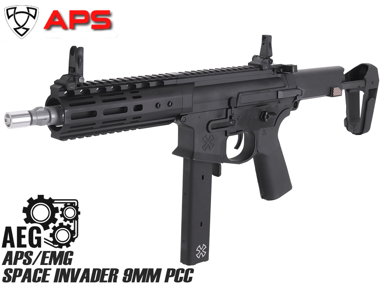 APS/EMG SPACE INVADER 9MM PCC 電動ガン BK(電子トリガー搭載) | ミリタリーベース – ミリタリーベース -  MILITARY BASE -