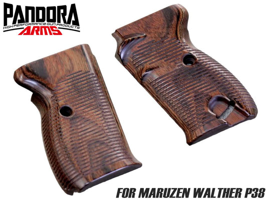 PANDORA ARMS ウッドグリップ マルゼン製 ワルサーP38 <ブラウン>