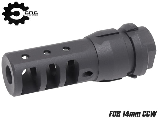 CNC Production DEAD AIR KEYMOタイプ ステンレスCNC マズルブレーキ for 14CCW