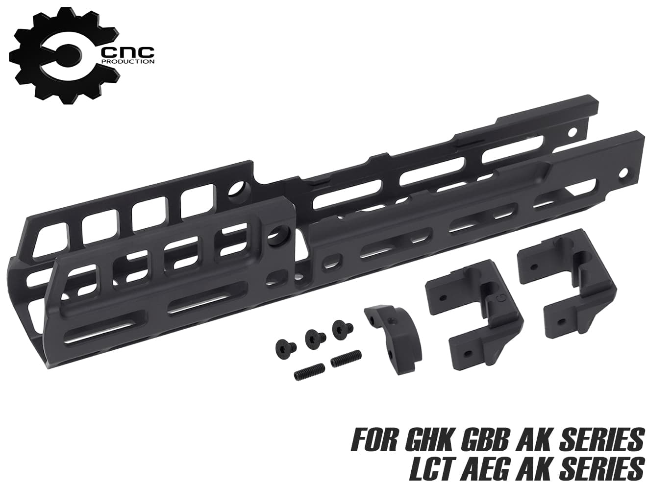 CNC Production アルミCNC 10インチ M-LOK ドロップインレールキット