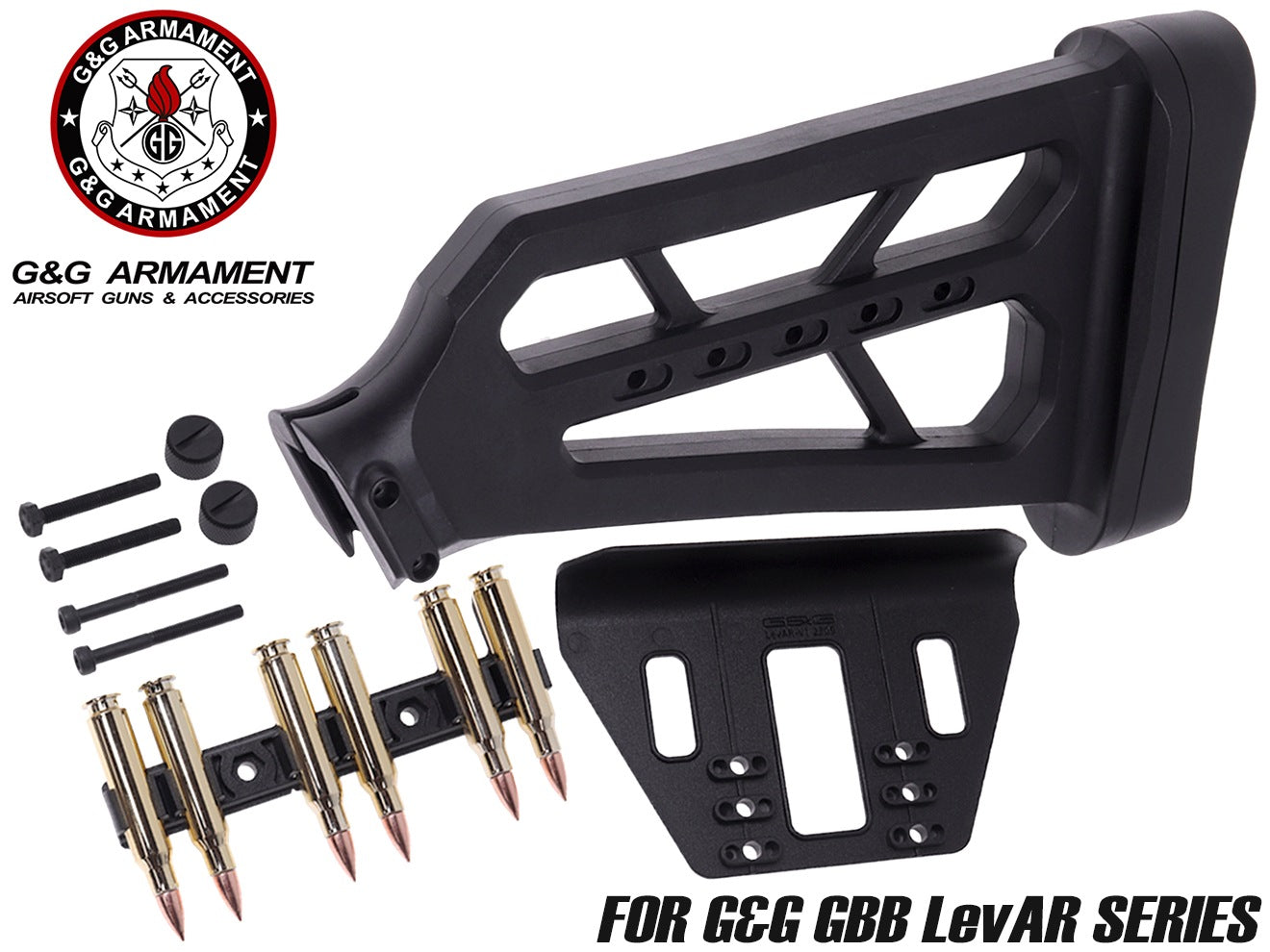 G&G LevAR ピカティニーレールマウントストック | ミリタリーベース