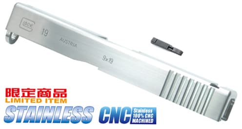 超可爱 Glock19用 Works KJ アルミスライド スチールアウターバレル / トイガン