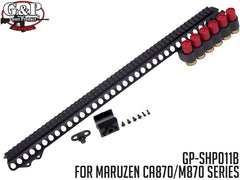 G&P ダミーショットシェル レールレシーバーセット(ロング)BK fot マルゼン CA870/M870