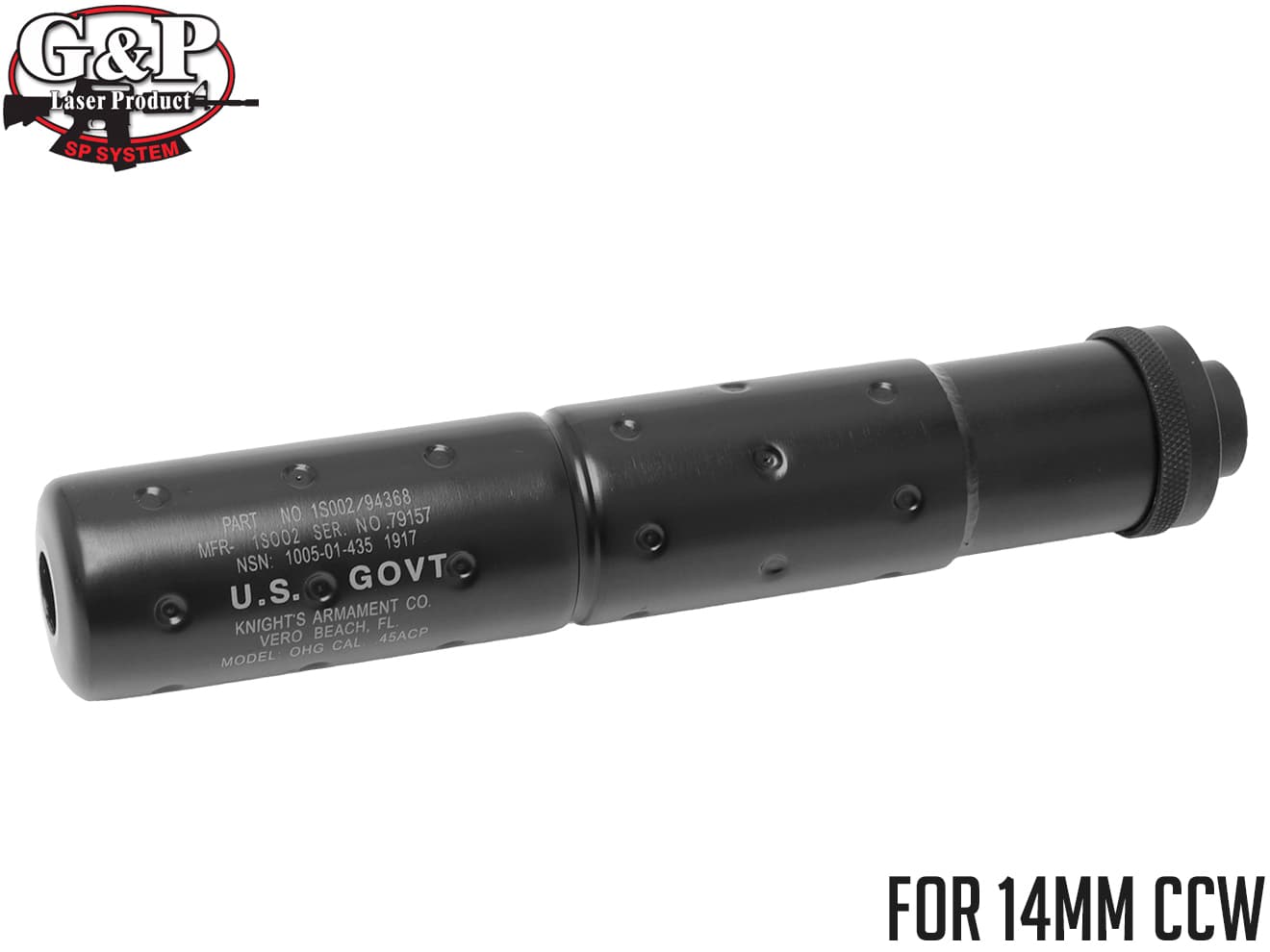 Gu0026P MK23 スチールサイレンサー ブラック [対応ネジ：14mm逆ネジ / 14mm正ネジ] | ミリタリーベース – ミリタリーベース -  MILITARY BASE -