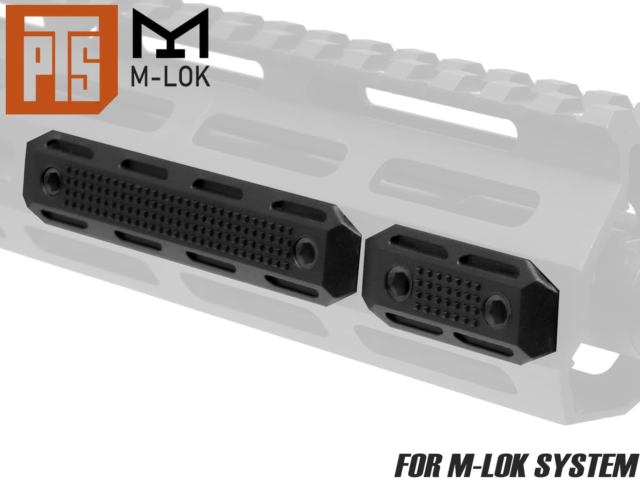 PTS EP ポリマー レールカバーセット for M-LOK [カラー：BK / DE