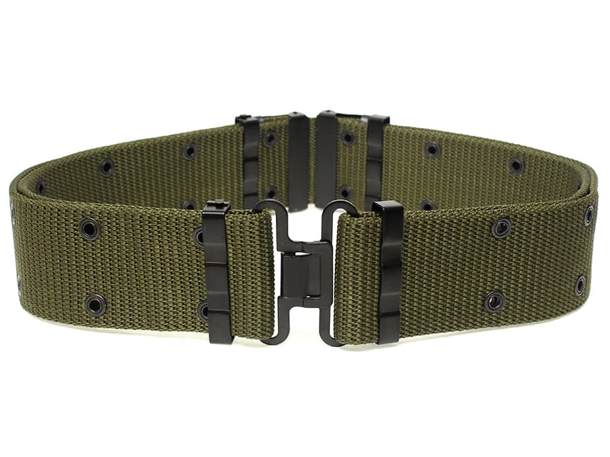 MILITARY BASE ピストルベルト スチールバックル/OD | ミリタリー