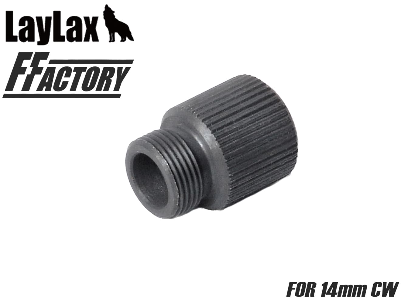 LayLax F.FACTORY サイレンサーアタッチメント 正逆変換 14mm正ネジ 