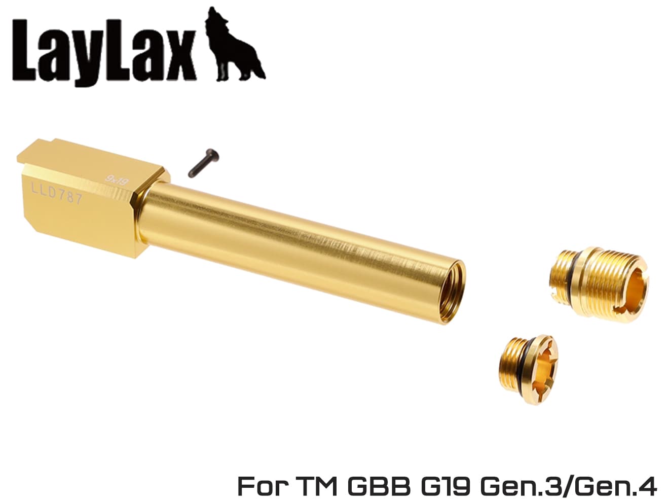 LayLax H9925SV　LayLax NINE BALL ノンリコイル 2WAY アウターバレル NEO 東京マルイ GBB G19