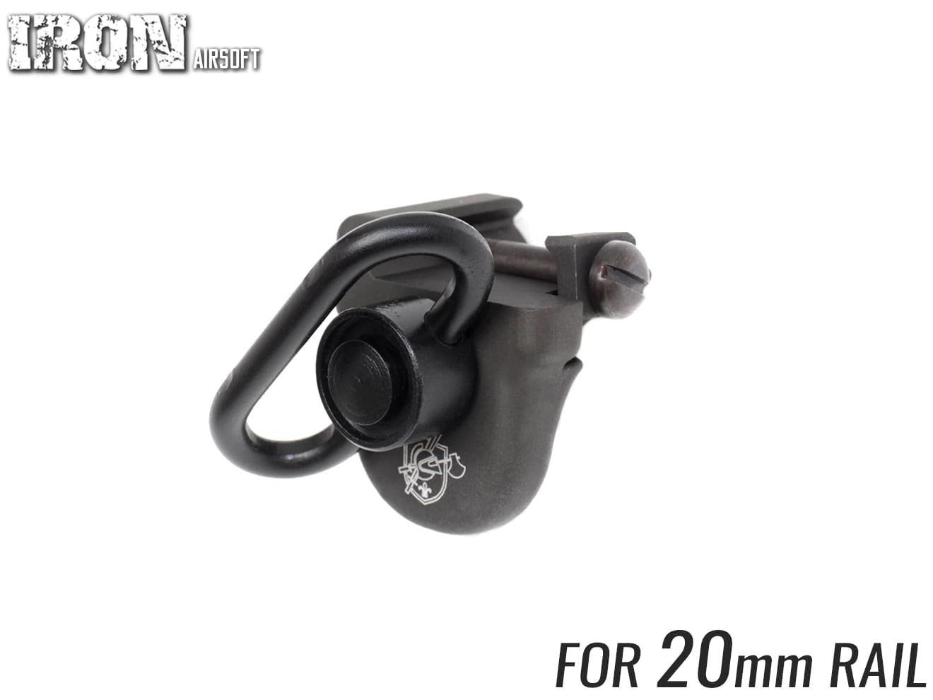 IRON AIRSOFT KACスタイル CNCハンドストップ w/QDスイベル