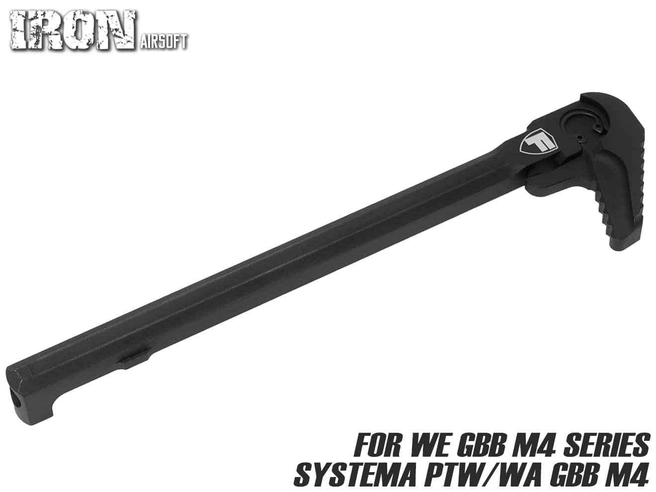 IRON AIRSOFT FORTISスタイル CLUTCH アルミCNC チャージングハンドル RIGHT WA/WE GBB M4 and PTW M4