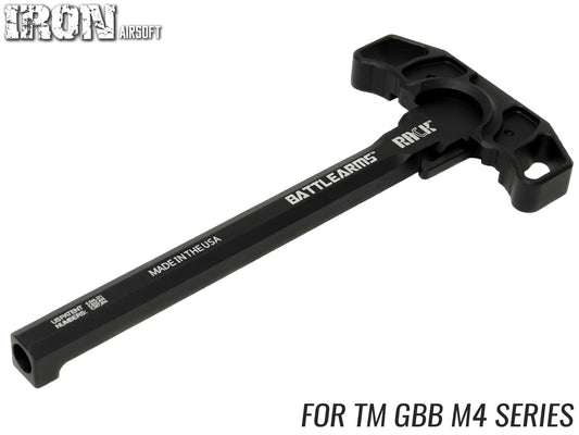 IRON AIRSOFT BADスタイル RACK アルミCNC アンビチャージングハンドル TM GBB M4