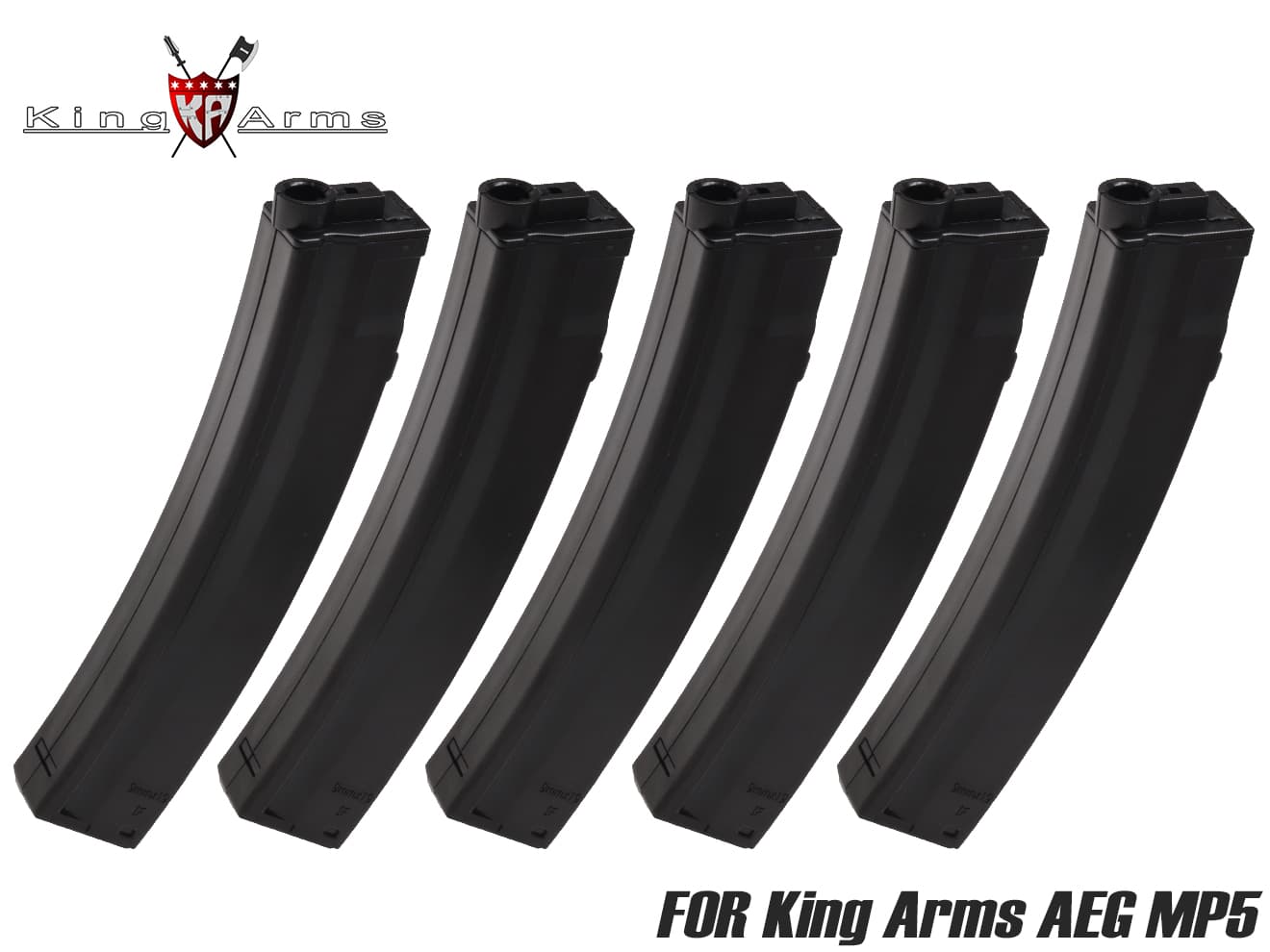 King Arms AEG MP5用 100Rdsマガジン BOX（5個入) | ミリタリーベース