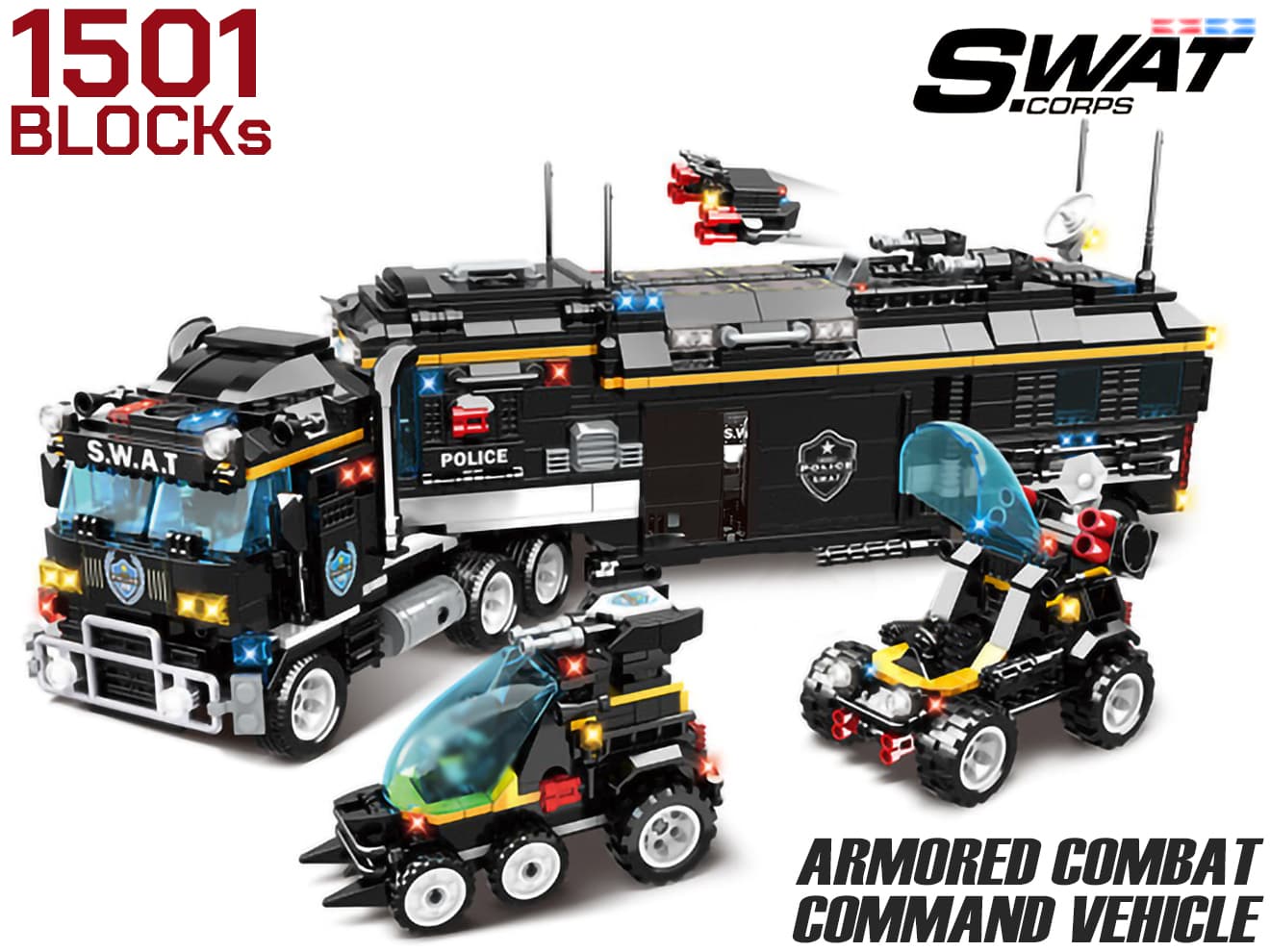 AFM SWATシリーズ 装甲戦闘指揮者 1501Blocks | ミリタリーベース