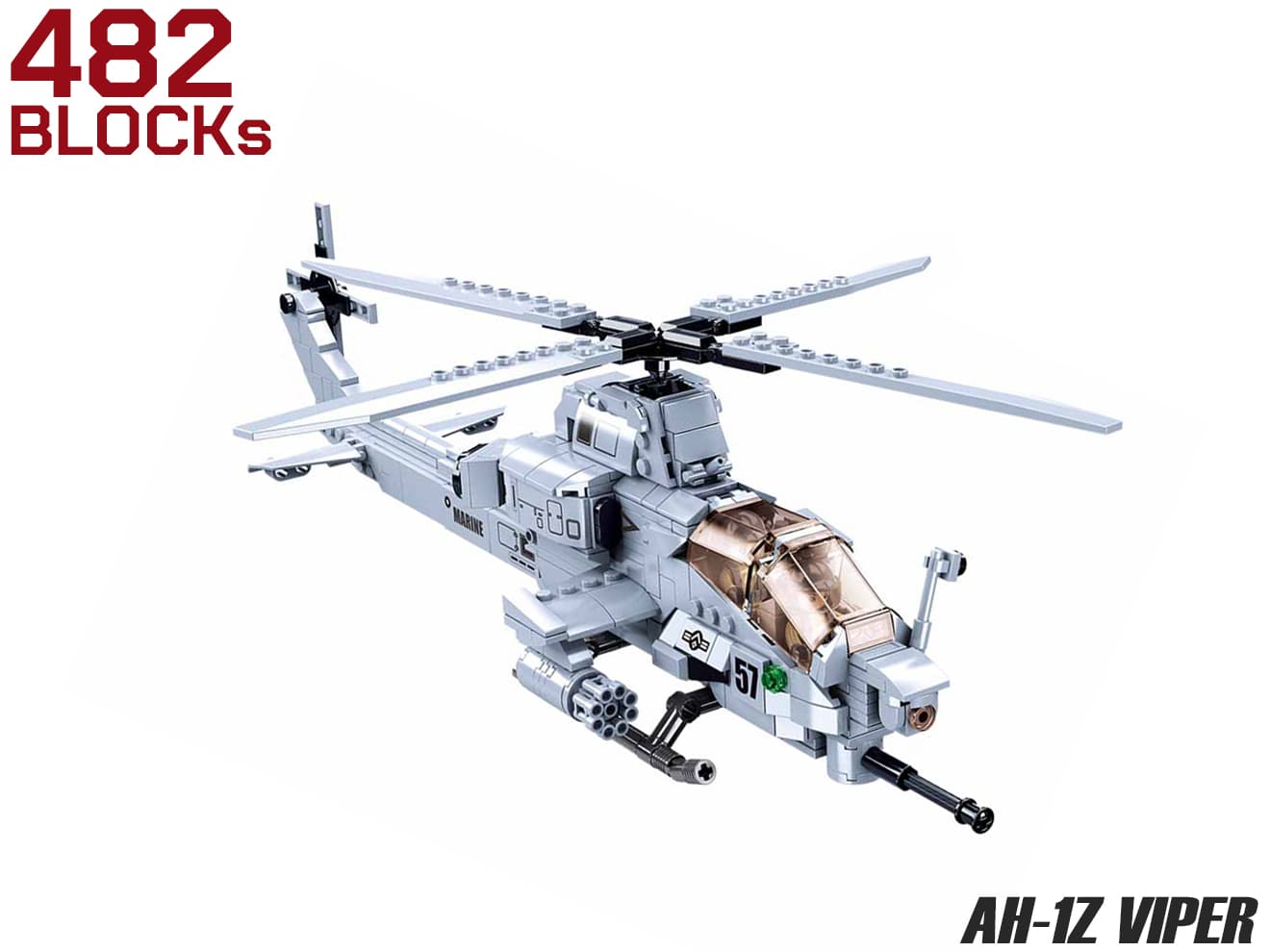 AFM AH-1Z ヴァイパー 攻撃ヘリコプター 482Blocks | ミリタリーベース 