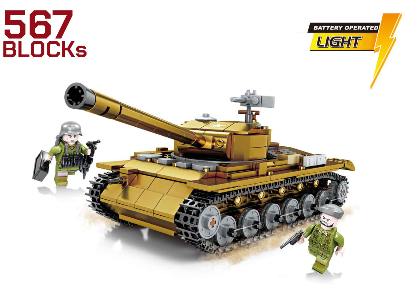 AFM ワールドタンクシリーズ 米軍 M26 パーシング 重戦車 567Blocks 