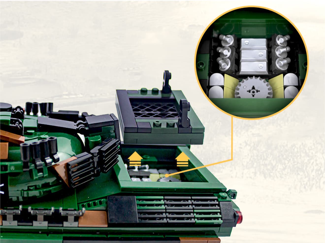 AFM レオパルト1 主力戦車 1145Blocks