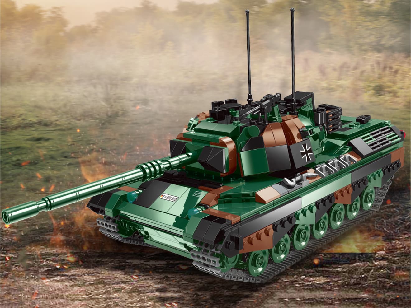 AFM レオパルト1 主力戦車 1145Blocks