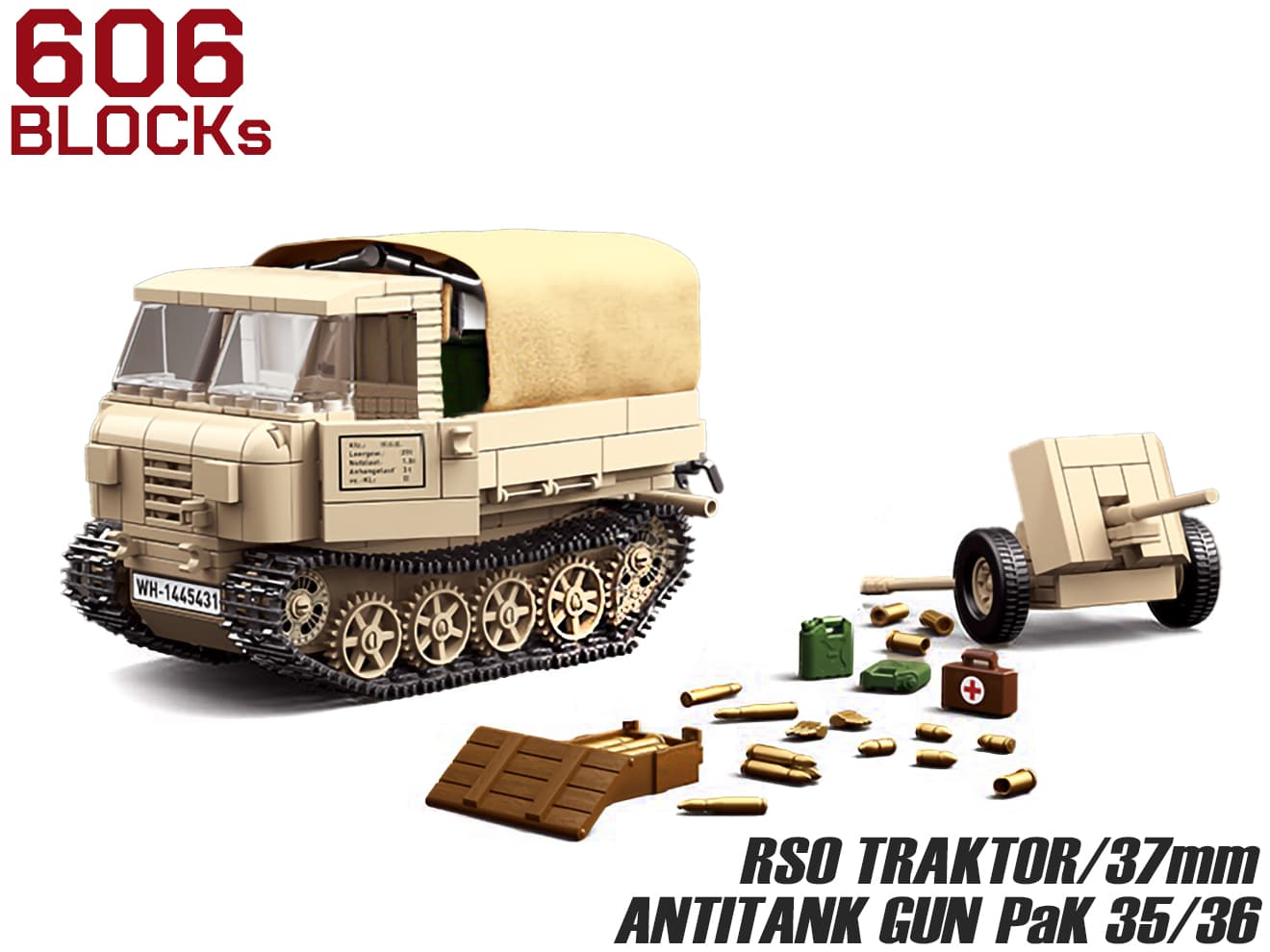 AFM RSO 装軌式トラクター / 3.7 cm対戦車砲 PaK 35/36 606Blocks