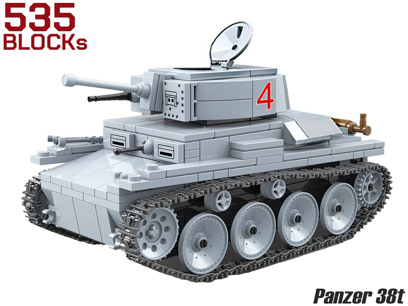 AFM Panzer 38t 軽戦車 535Blocks | ミリタリーベース – ミリタリーベース - MILITARY BASE -