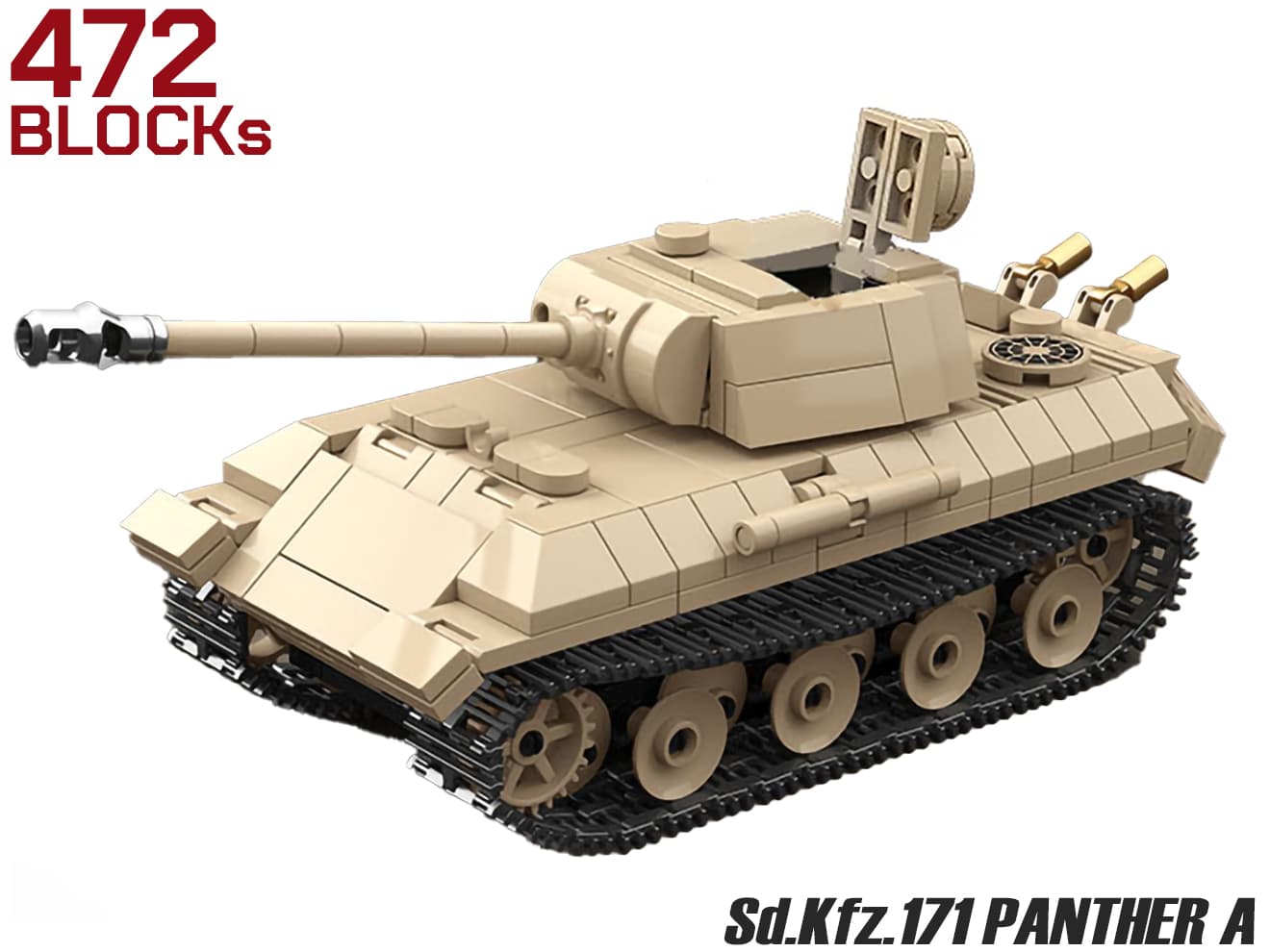 AFM Sd.Kfz.171 V号戦車 パンターA型 472Blocks | ミリタリーベース – ミリタリーベース - MILITARY BASE -