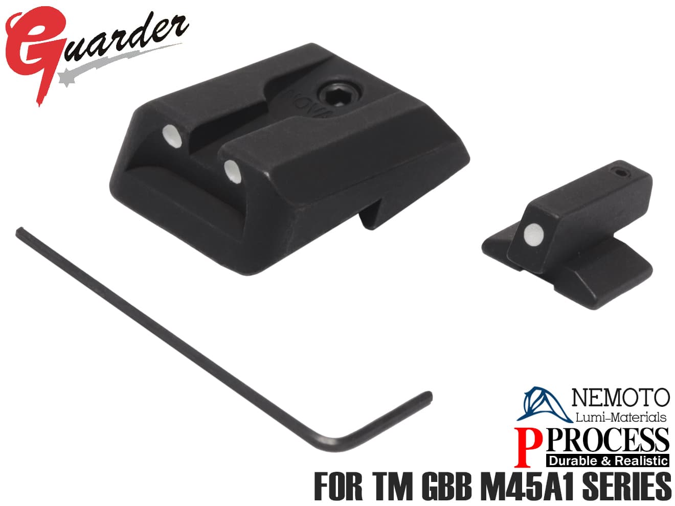 GUARDER スチール ナイトサイトセット for マルイ M45A1 | ミリタリーベース – ミリタリーベース - MILITARY BASE -