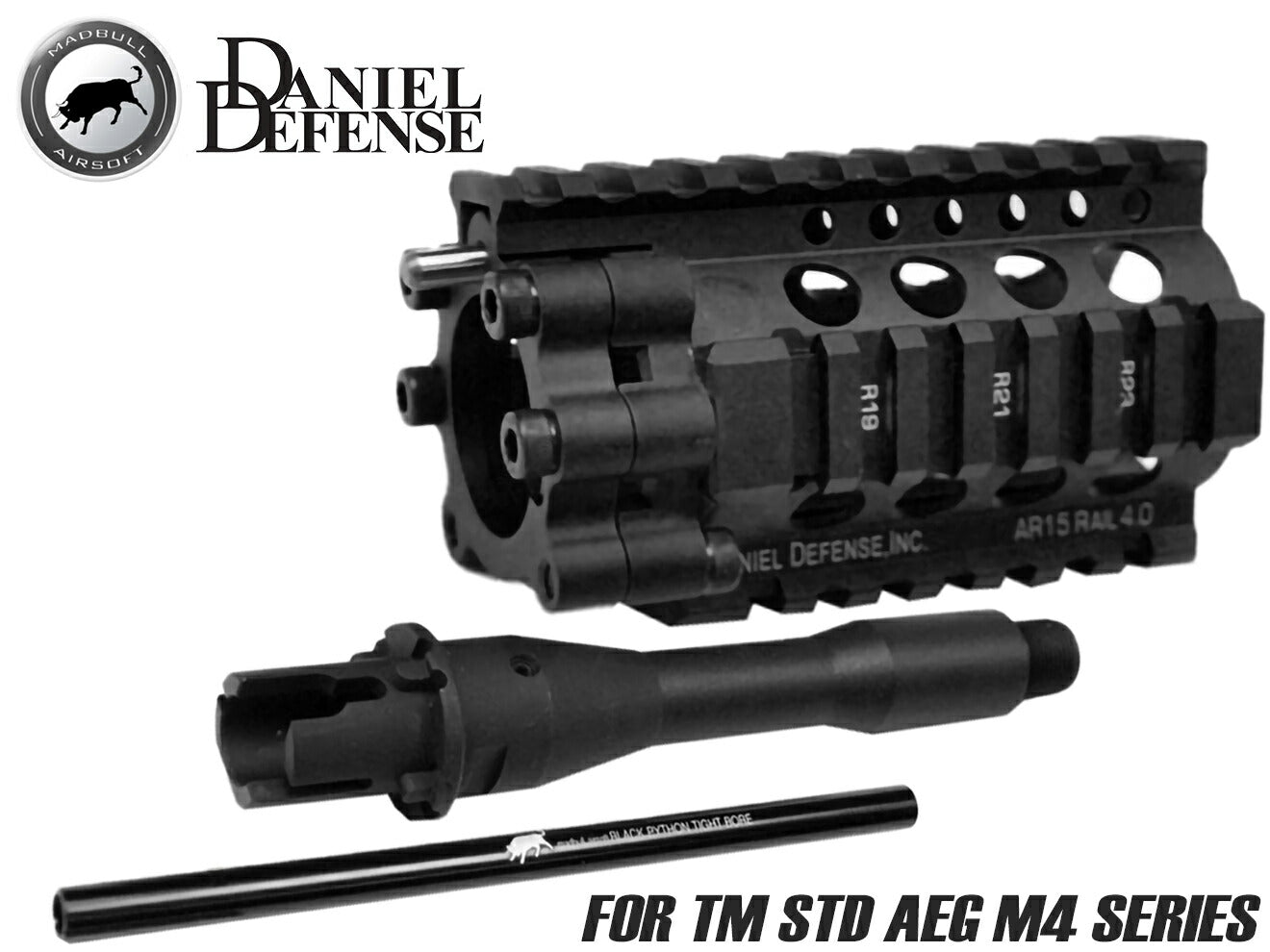 MADBULL AIRSOFT DANIEL DEFENSE AR15 Lite RAS/Kit 4 inch [カラー