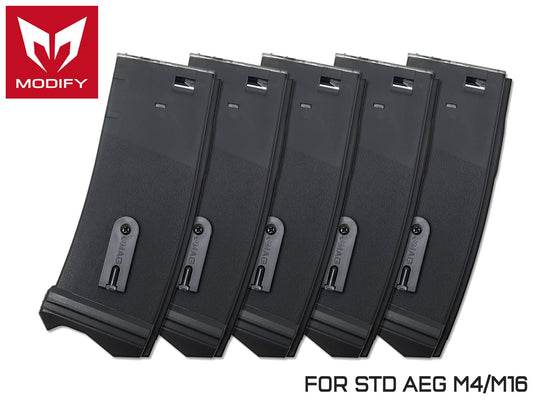 MODIFY JMAG 300Rds トレーサーマガジン for M4/M16シリーズ 5個セット BK