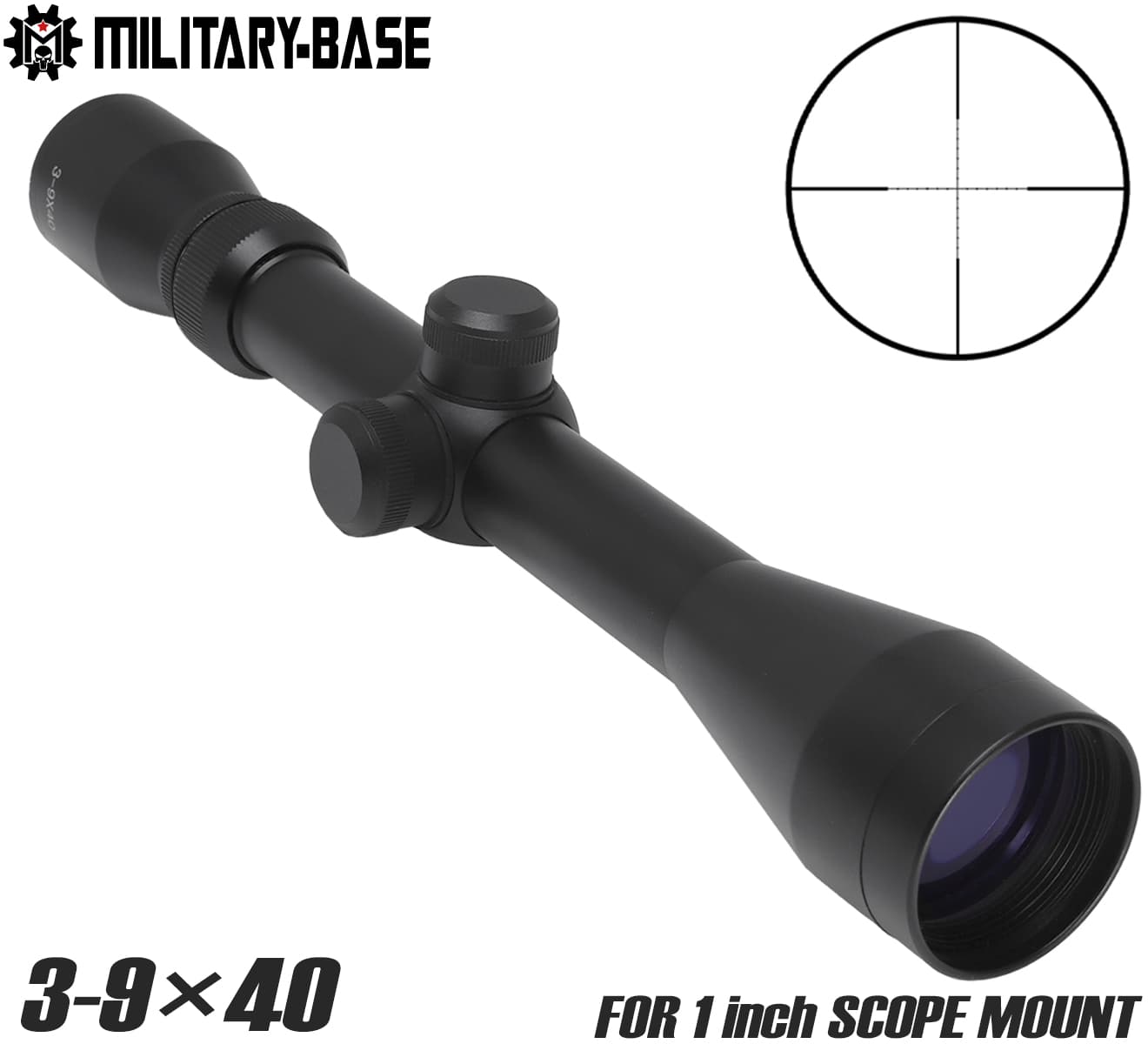 MILITARY BASE 3-9×40MD ライフルスコープ 1インチボディ | ミリタリーベース – ミリタリーベース - MILITARY  BASE -