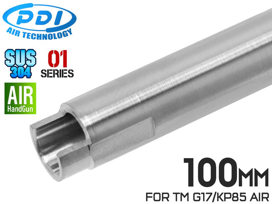 PDI 01シリーズ ASP 超精密ステンレスインナーバレル(6.01±0.002) 100mm 東京マルイ エアコキ G17 KP85