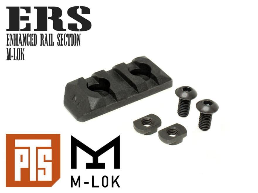 正規品】PTS Enhanced レールセクション/M-LOK BK [サイズ：3スロット