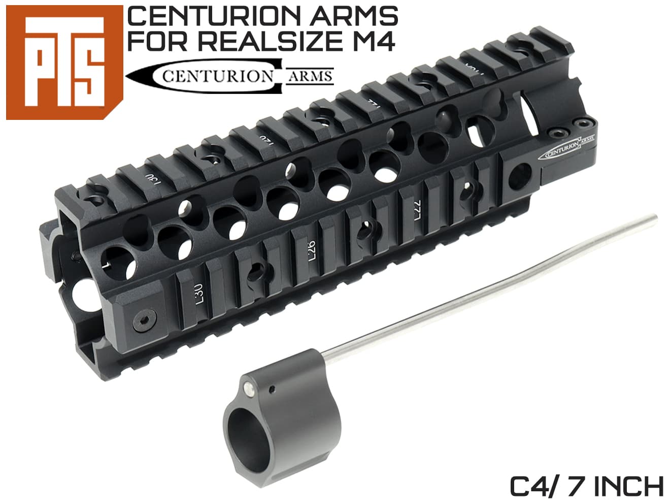 PTS CenturionArms C4レイルハンドガード 7in(8.5cm)