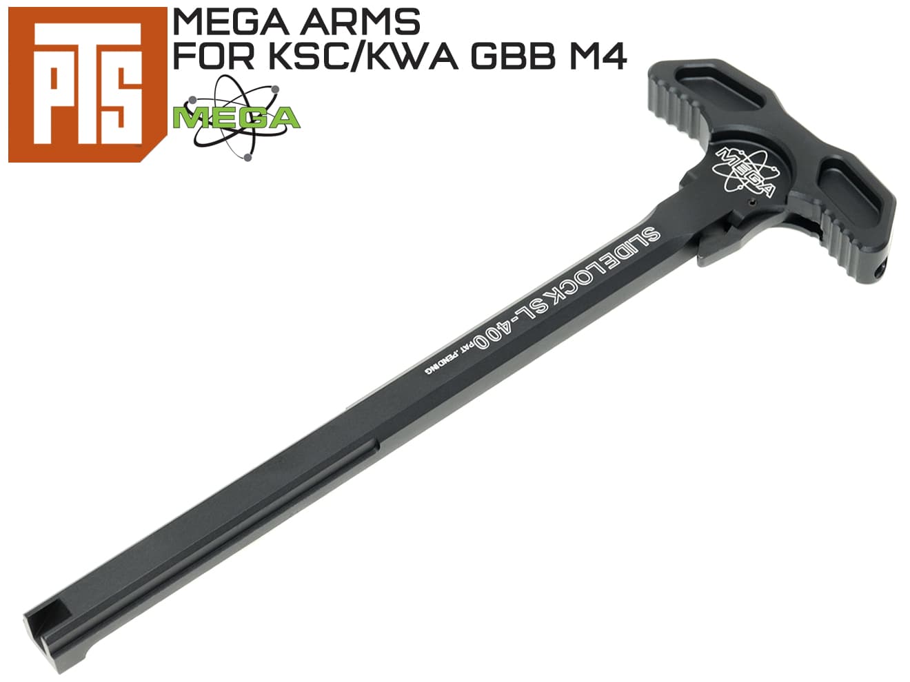ブランド購入サイト 正規品】PTS MegaArms スライドロック チャージングハンドル KSC トイガン