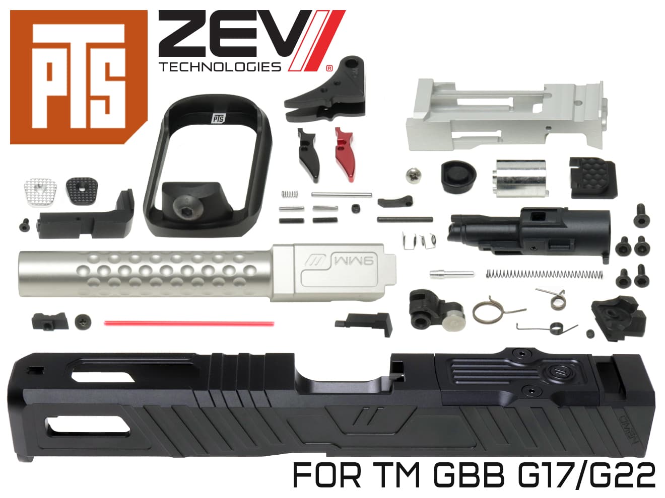 正規品】PTS ZEV Omen G17 スライド / アウターバレル フル