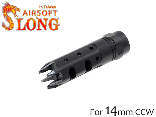 SLONG AIRSOFT タクティカルフラッシュハイダー 14mm逆ネジ