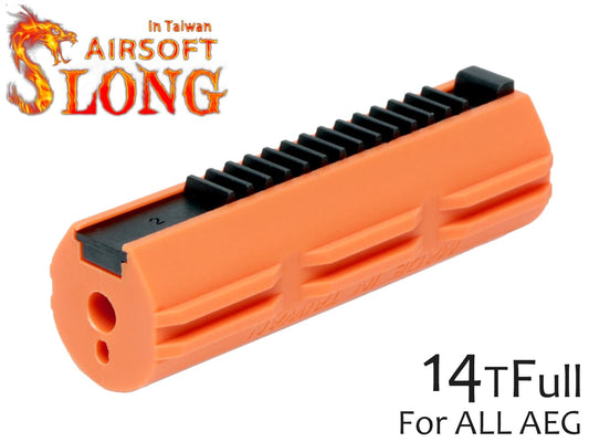 SLONG AIRSOFT AEG 強化ポリカーボネートピストン ライトウェイト フルティース 14T