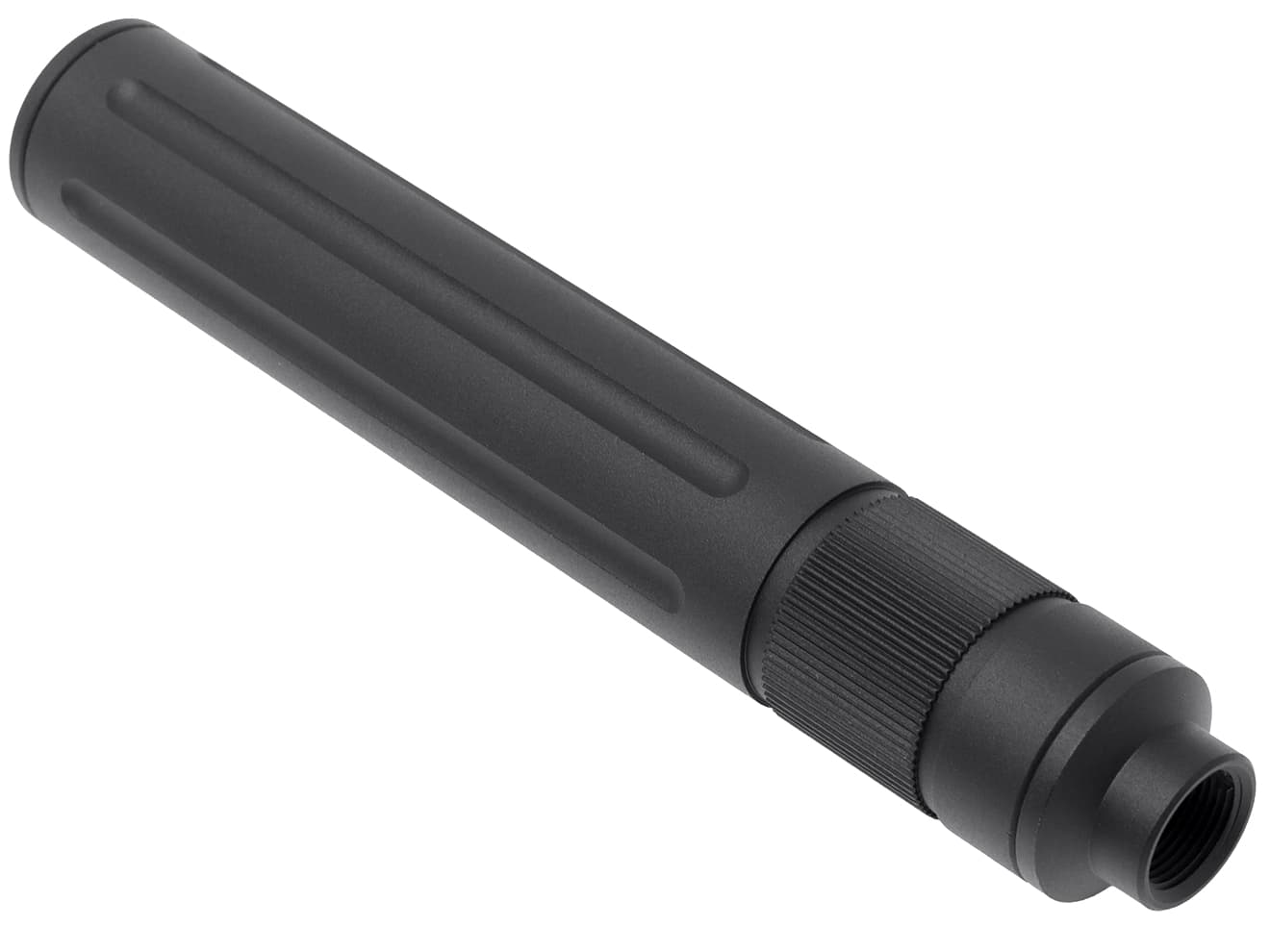 SLONG AIRSOFT 14mm逆ネジ スリムサプレッサー フルート【ゆうパケット可】