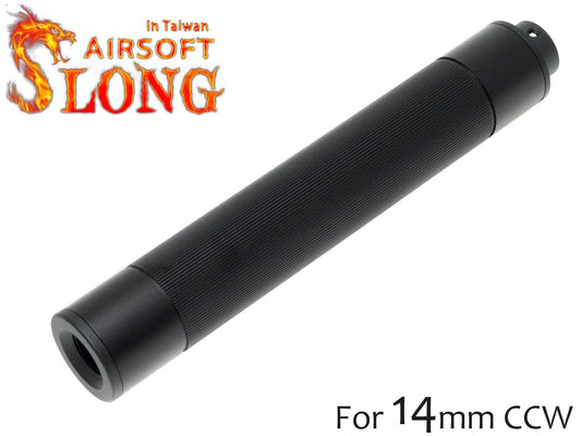 SLONG AIRSOFT 14mm逆ネジ スリムサプレッサー フラットローレット