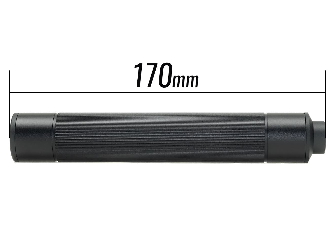 SLONG AIRSOFT 14mm逆ネジ スリムサプレッサー フラットローレット