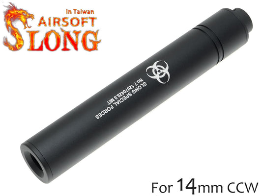 SLONG AIRSOFT 14mm逆ネジ スリムサプレッサー バイオ