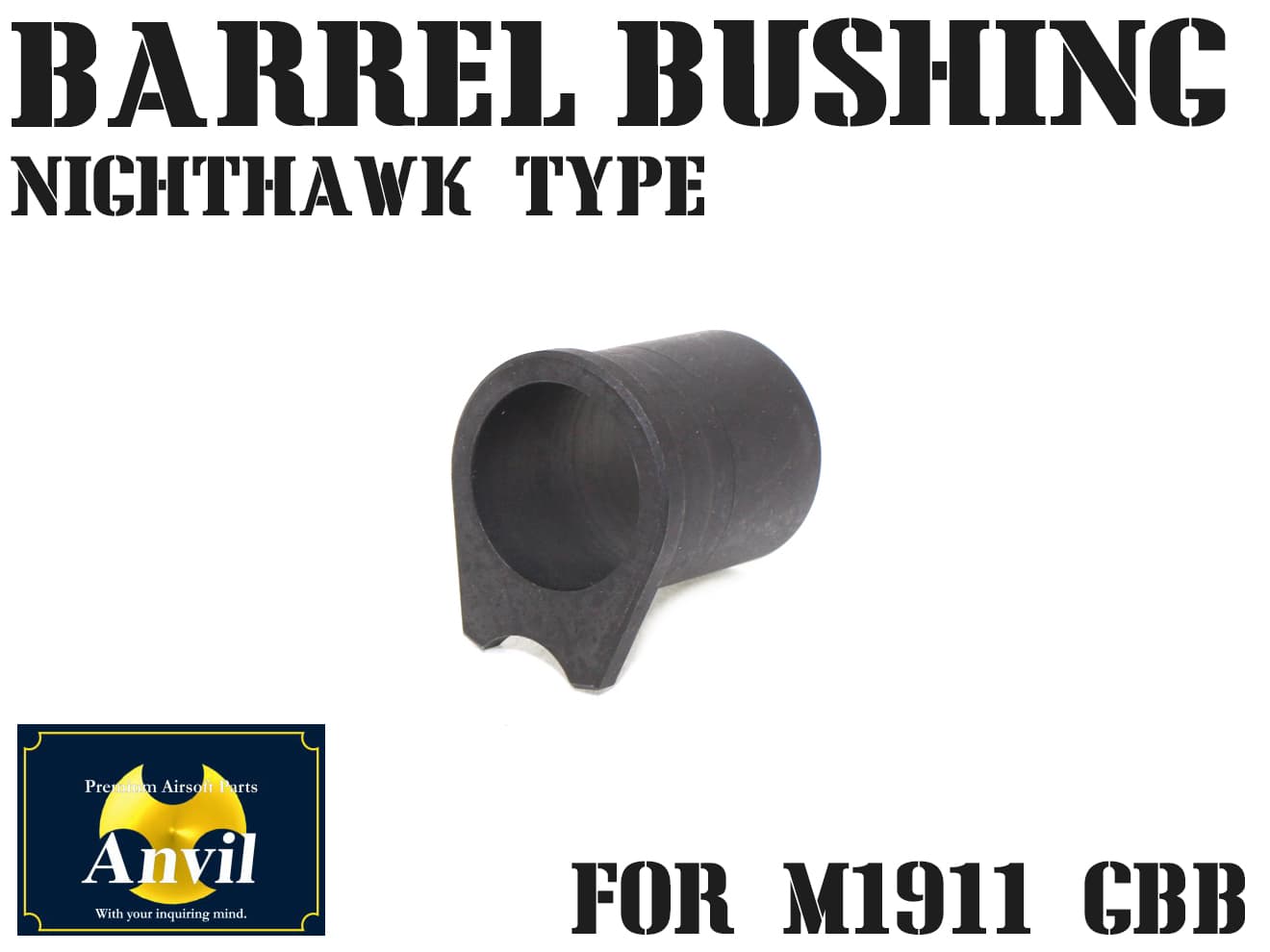 TM-GMP-B04-SB　Anvil M1911 バレルブッシング Nighthawkタイプ ブラック