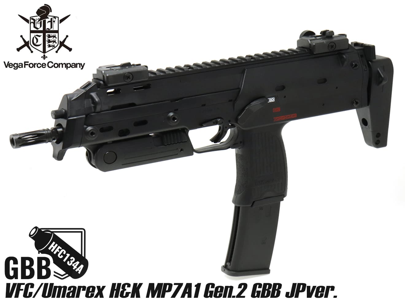 SALE送料無料6564】東京マルイ製 H&K MP7A1 ガスブローバック 箱付き カスタムフォアグリップ装備 ガスガン