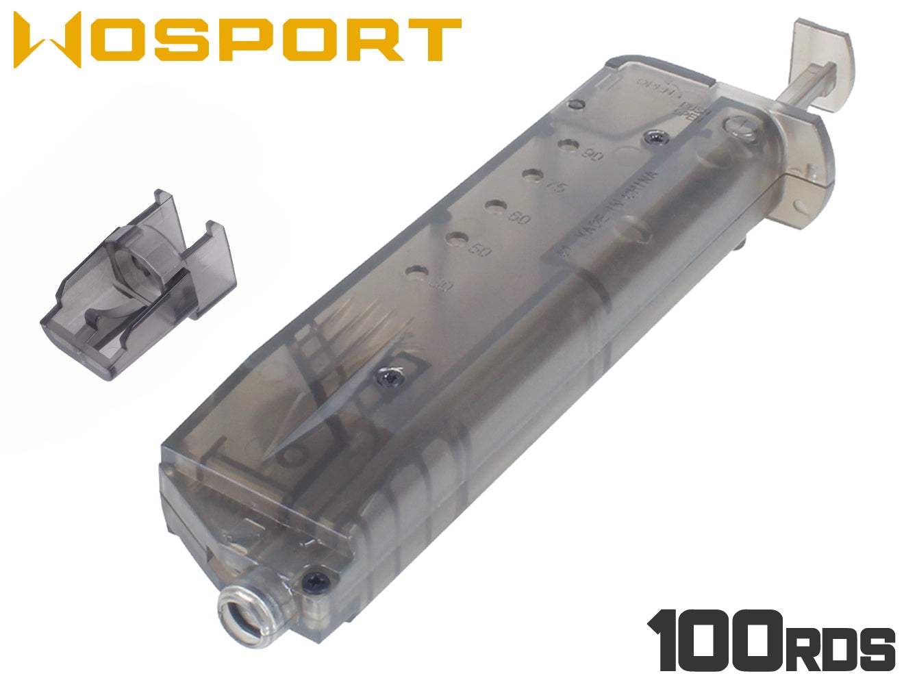 WoSporT ピストルマガジン型 BBローダー 100Rds [カラー