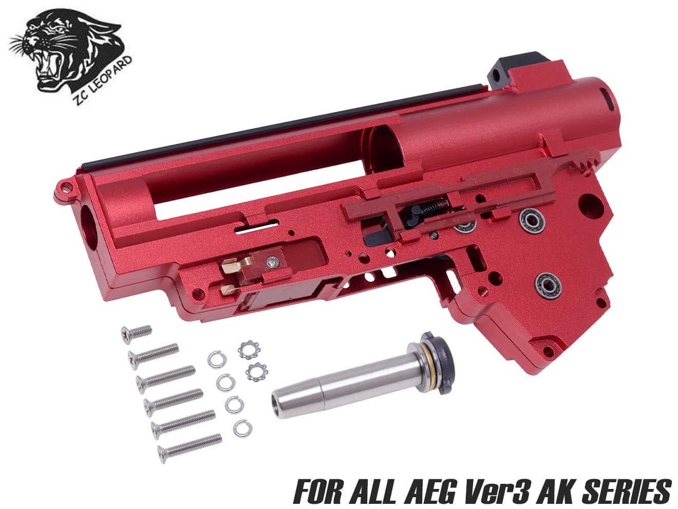 ZC LEOPARD V3 QD A7075 CNCメカボックス 8mm 標準スイッチ for AEG AK 