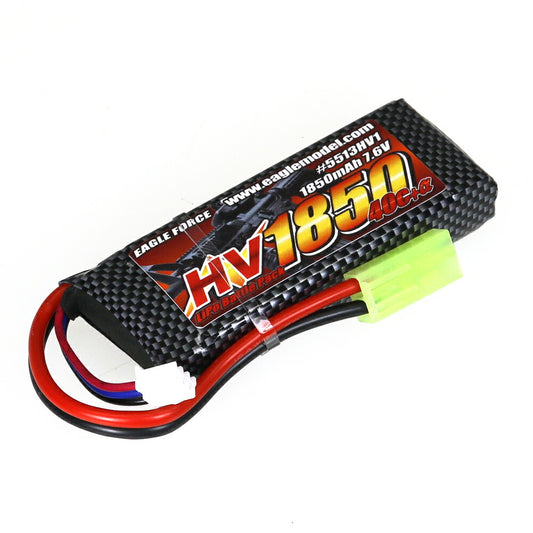 EAGLE FORCE EA1850 7.6V 40C+α Li-HVバトルパック Mini-Sタイプ ハイボルテージ仕様
