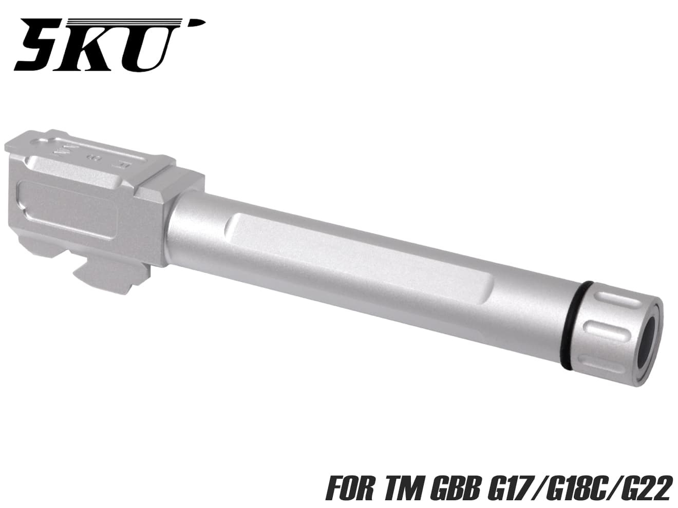 5KU FIタイプ アルミCNC スレッドアウターバレル CCW for TM G17 / G18C / G22 [カラー：ブラック / ゴールド / シルバー]