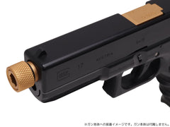 5KU アルミCNC フルート スレッドアウターバレル CCW for TM G17 / G18C / G22 [カラー：ブラック / ゴールド]