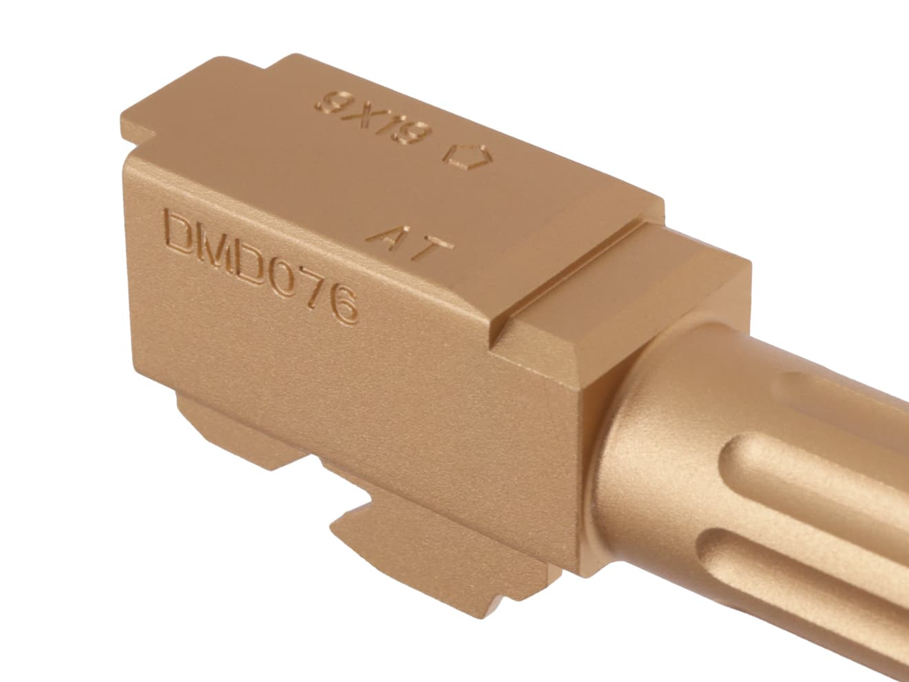 5KU アルミCNC フルート スレッドアウターバレル CCW for TM G17 / G18C / G22 [カラー：ブラック / ゴールド]