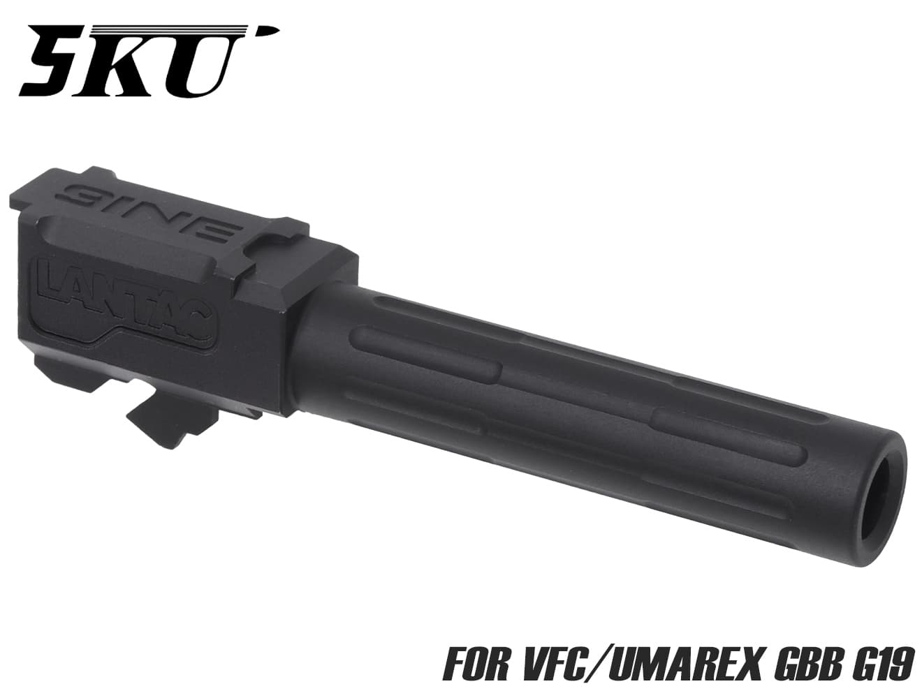 5KU Lantacタイプ 9INE アルミCNC アウターバレル for TM G19 Gen3